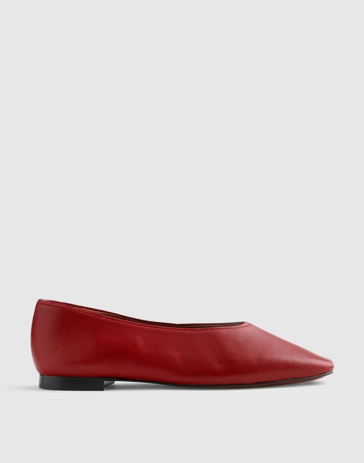 The Mylie Ballet Flat in Leather