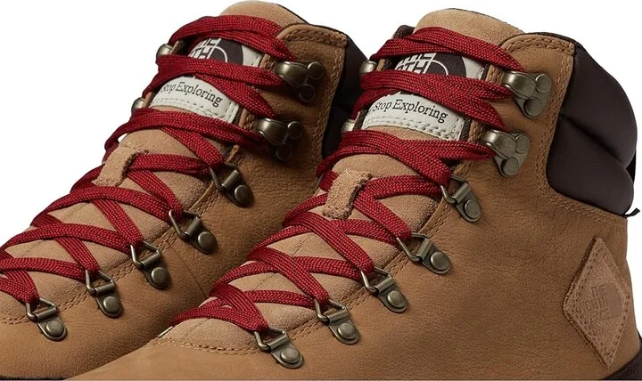 The North Face Back-To-Berkeley IV Leather WP Men's Shoes Almond Butter/Demitasse Brown : 7 D - Medium, Leather/Synthetic/Textile - Image 5