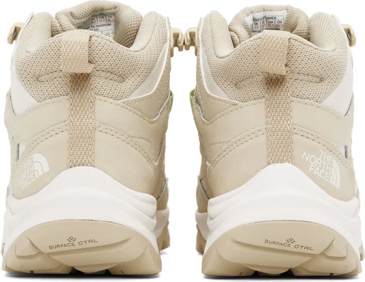 The North Face Beige Hedgehog 3 Mid Sneakers - Image 2