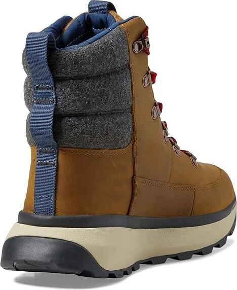 The North Face Bergen Leather WP Men's Shoes Timber Tan/TNF Red : 12 M - Image 4