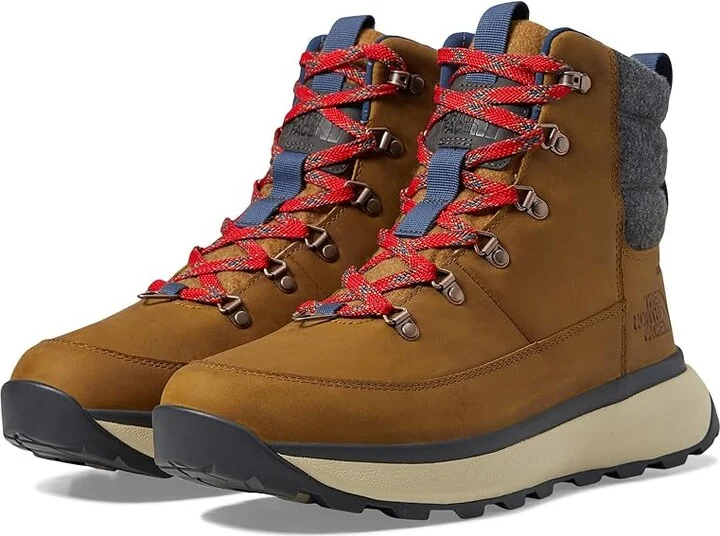 The North Face Bergen Leather WP Men's Shoes Timber Tan/TNF Red : 12 M