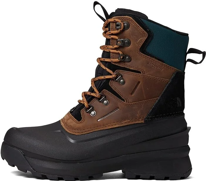 The North Face Chilkat V 400 Waterproof Men's Shoes Toasted Brown/TNF Black : 13 D - Medium, Leather/Suede - Image 6