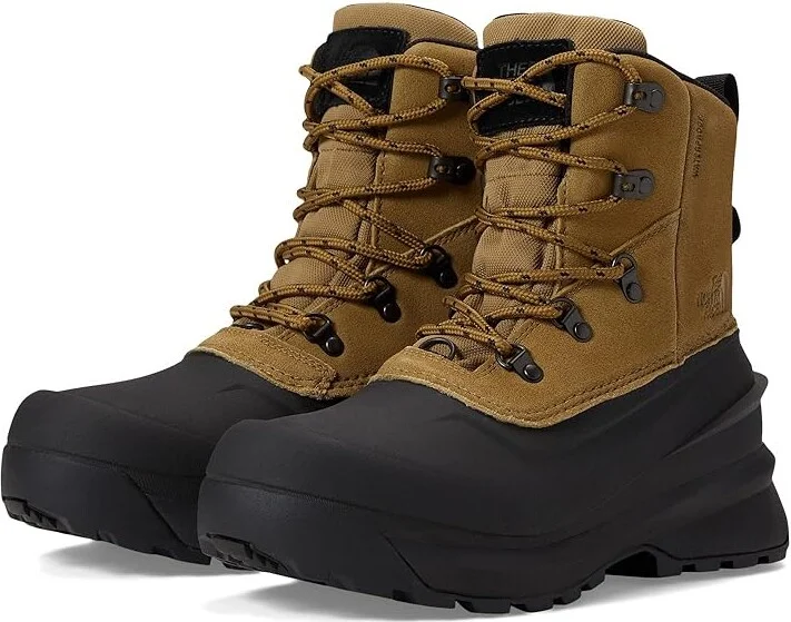 The North Face Chilkat V Lace Waterproof Men's Shoes Utility Brown/TNF Black : 7 D - Medium, Leather/Synthetic