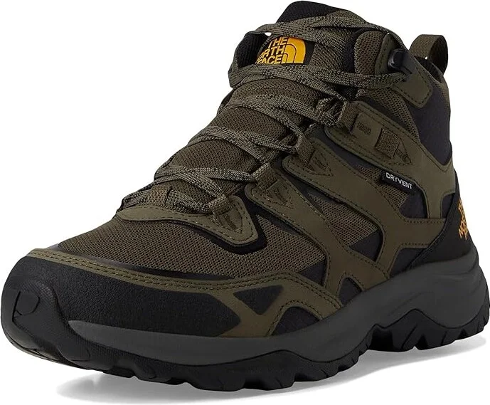 The North Face Hedgehog 3 Mid WP Men's Shoes New Taupe Green/TNF Black : 10 D - Medium, Synthetic/Textile - Image 5