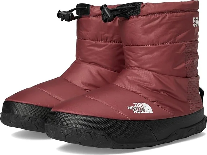 The North Face Nuptse Apres Bootie Women's Shoes Canyon Dust/TNF Black : 9 M, Synthetic