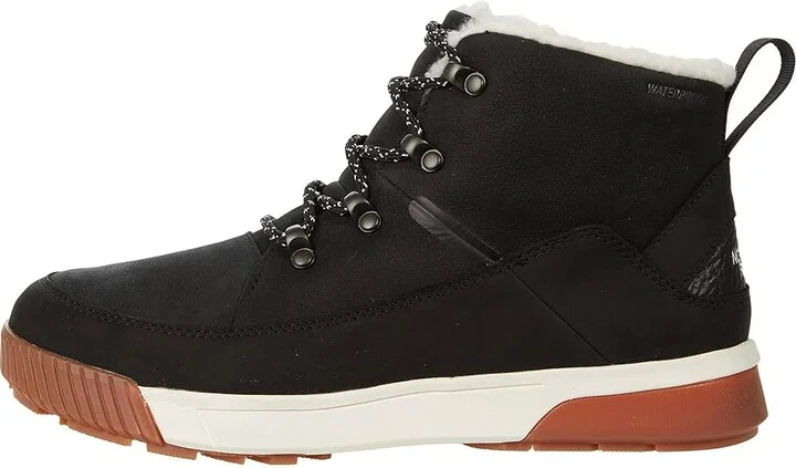 The North Face Sierra Mid Lace Wp Women's Shoes TNF Black/Gardenia White : 5 B - Medium, Textile/Leather - Image 6