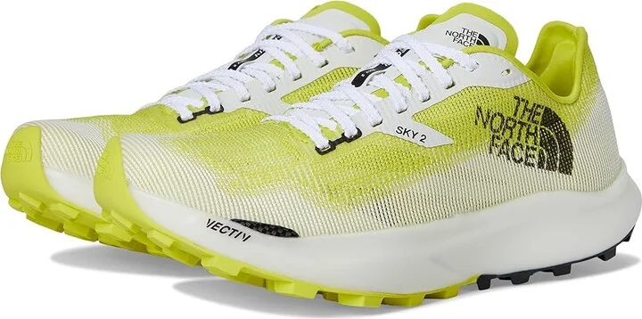 The North Face Summit VECTIV Sky 2 Men's Shoes White Ash/Sulphur Spring Green : 5.5 D - Medium