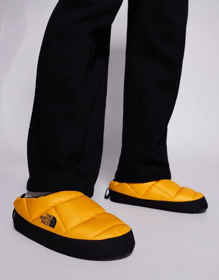 The North Face Tent insulated mules in yellow