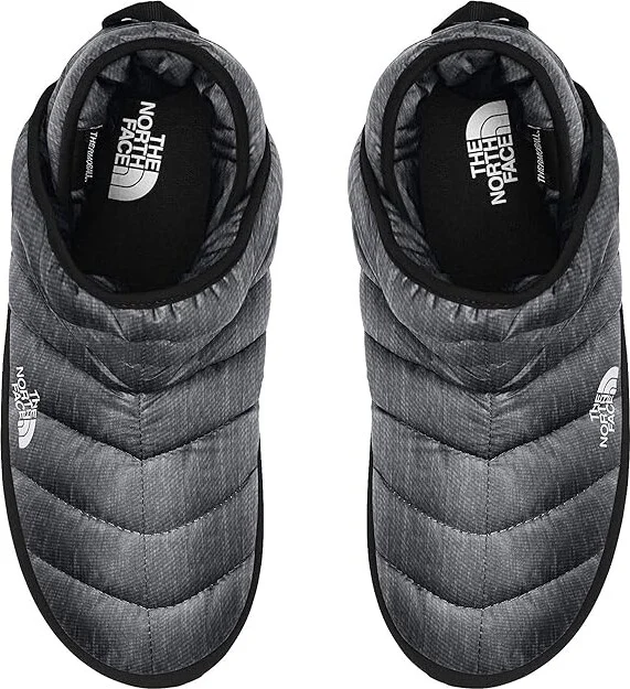 The North Face ThermoBall Traction Bootie Men's Boots Phantom Grey Heather Print/TNF Black : 7 D - Medium, Textile - Image 4