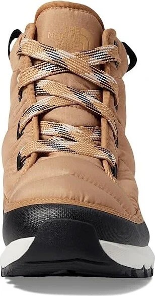 The North Face ThermoBalltm Lace Up Luxe WP Women's Shoes Almond Butter/TNF Black : 5 B - Medium, Leather/Synthetic - Image 2