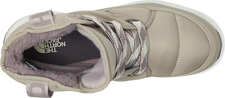 The North Face ThermoBalltm Lace Up Luxe WP Women's Shoes Clay Grey/Moonstone Grey : 6 M - Image 2