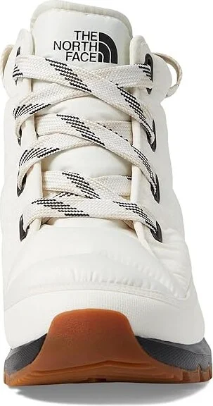 The North Face ThermoBalltm Lace Up Luxe WP Women's Shoes Gardenia White/TNF Black : 8 B - Medium, Leather/Synthetic - Image 2