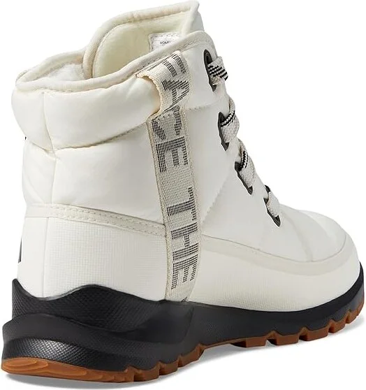 The North Face ThermoBalltm Lace Up Luxe WP Women's Shoes Gardenia White/TNF Black : 8 B - Medium, Leather/Synthetic - Image 4