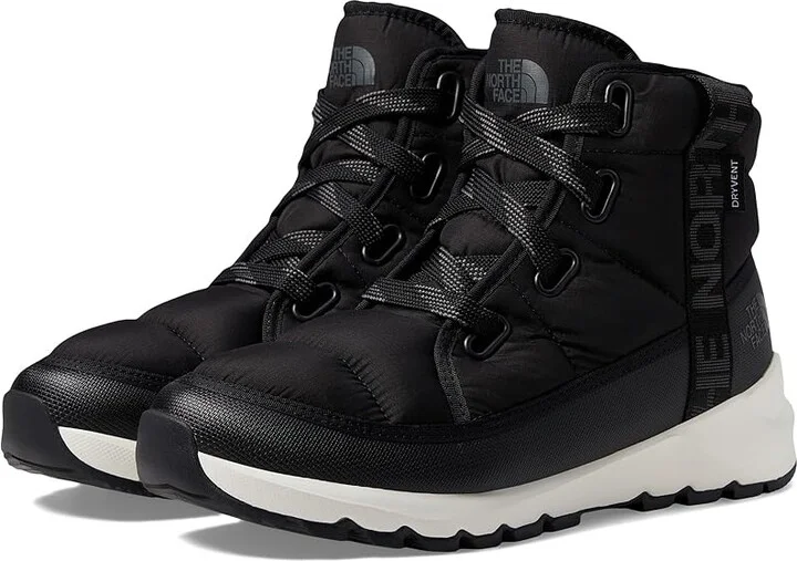 The North Face ThermoBalltm Lace Up Luxe WP Women's Shoes TNF Black/Asphalt Grey : 5 B - Medium, Leather/Synthetic