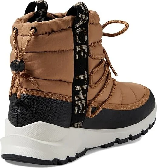 The North Face ThermoBalltm Lace Up WP Women's Shoes Almond Butter/TNF Black : 5 B - Medium, Textile - Image 4