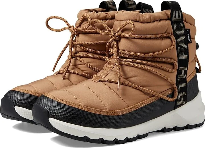 The North Face ThermoBalltm Lace Up WP Women's Shoes Almond Butter/TNF Black : 5 B - Medium, Textile