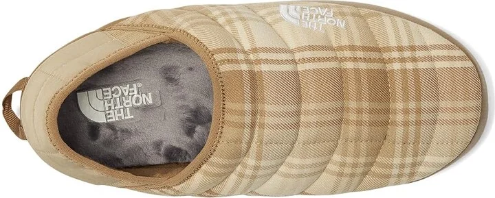 The North Face ThermoBalltm Traction Mule V Novelty Men's Shoes Khaki Stone Yarn Dye Plaid/Utility Brown : 8 D - Medium - Image 2