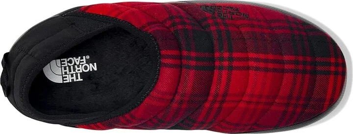 The North Face ThermoBalltm Traction Mule V Novelty Men's Shoes TNF Red Yarn Dye Plaid/TNF Black : 8 D - Medium, Fleece/Polyester/Rubber - Image 2