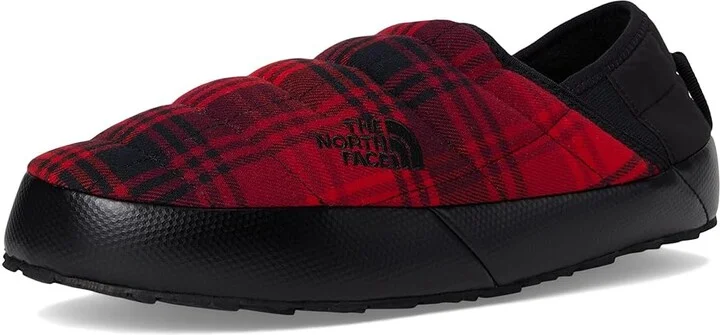 The North Face ThermoBalltm Traction Mule V Novelty Men's Shoes TNF Red Yarn Dye Plaid/TNF Black : 8 D - Medium, Fleece/Polyester/Rubber - Image 5