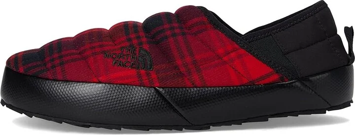 The North Face ThermoBalltm Traction Mule V Novelty Men's Shoes TNF Red Yarn Dye Plaid/TNF Black : 8 D - Medium, Fleece/Polyester/Rubber - Image 6