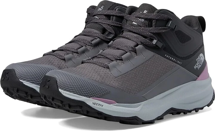 The North Face VECTIV Exploris 2 Mid FUTURELIGHTtm Women's Shoes Smoked Pearl/Asphalt Grey : 5 B - Medium, Synthetic/Textile