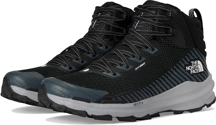The North Face VECTIV Fastpack Mid WP Men's Climbing Shoes TNF Black/Vanadis Grey : 8.5 D - Medium, Synthetic