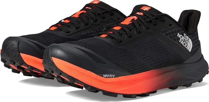 The North Face Vectiv Infinite 2 Men's Shoes Asphalt Grey/Vivid Flame : 7.5 D - Medium, Synthetic/Textile