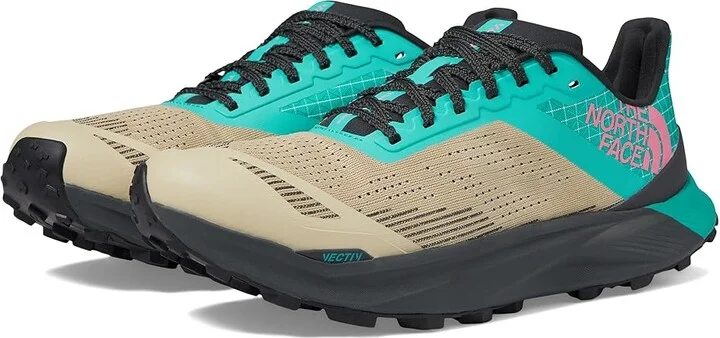 The North Face Vectiv Infinite 2 Men's Shoes Gravel/Geyser Aqua : 7.5 D - Medium, Synthetic/Textile