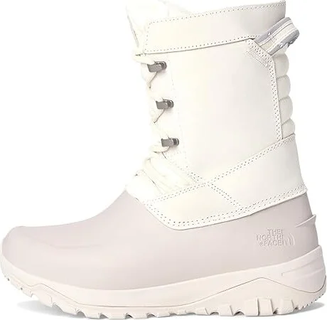 The North Face Yukiona Mid Boot Women's Shoes White Dune/Silver Grey : 5 M, Leather - Image 6