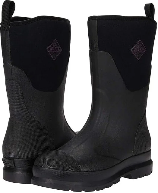 The Original Muck Boot Company Chore Mid Women's Shoes Black : 6 M, Rubber