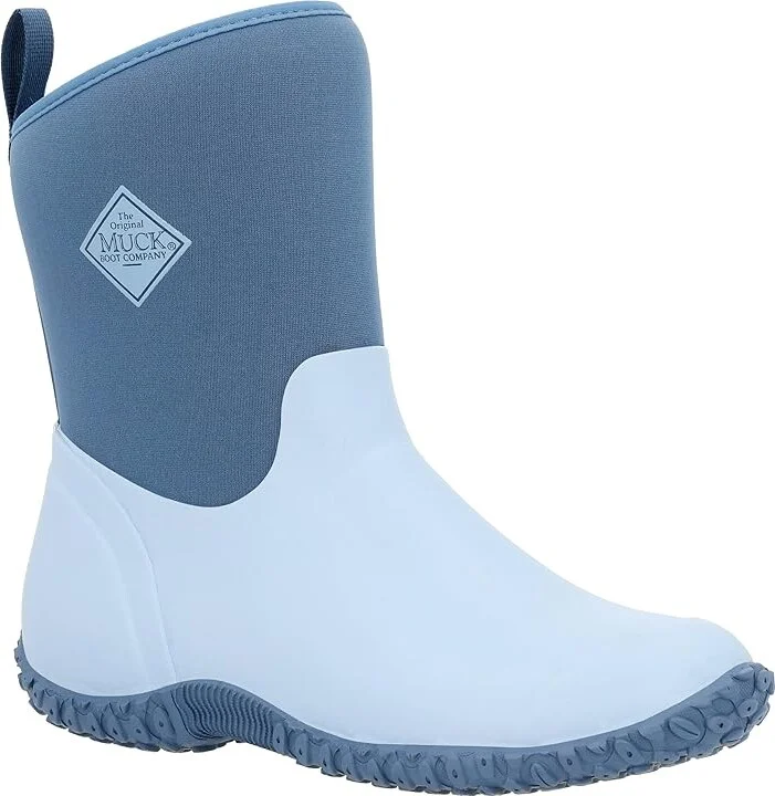 The Original Muck Boot Company Muckster Ii Mid Women's Shoes Blue/Quilted Floral : 6 M, Rubber