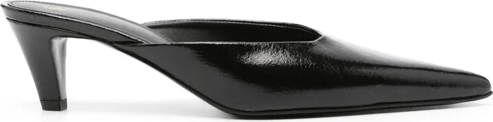 The Patent 55mm leather mules