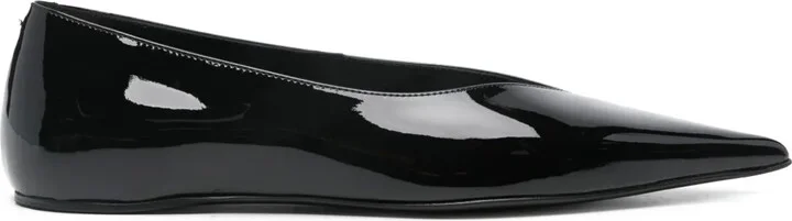 The Patent Asymmetric ballerina shoes