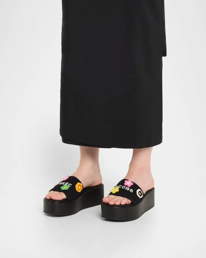 The Platform Daisy Crochet Sandals - Image 4