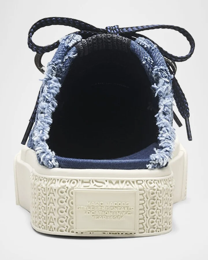 The Puffed Daisy Denim Sneaker Mules - Image 9