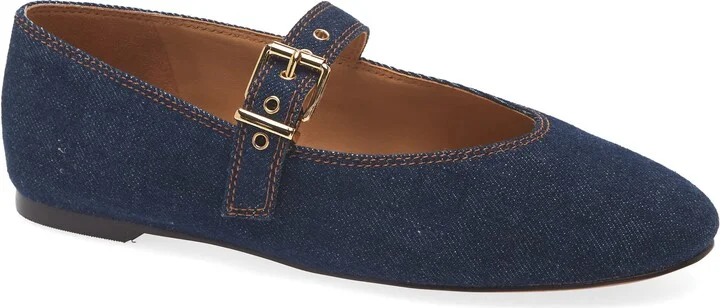The Remy Denim Mary Jane Flat