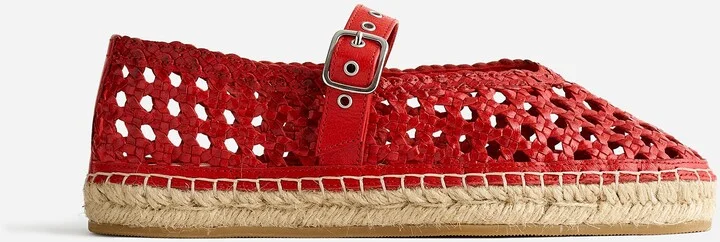 The Remy Mary Jane Espadrille in Woven Leather