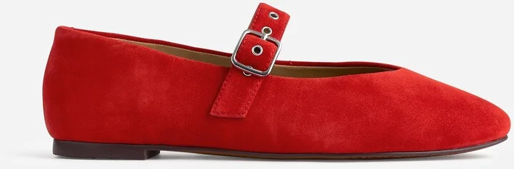 The Remy Mary Jane Flat in Suede