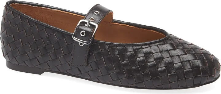 The Remy Woven Mary Jane Flat