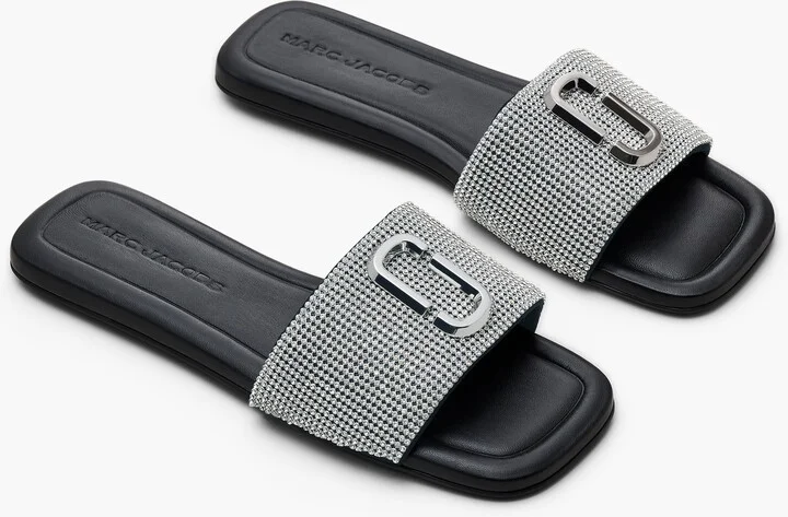 The Rhinestone J Marc Sandal - Black/crystal