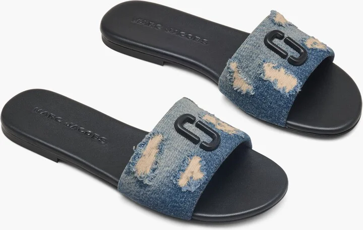 The Rip And Repair Denim Snapshot Slide - Punk Indigo