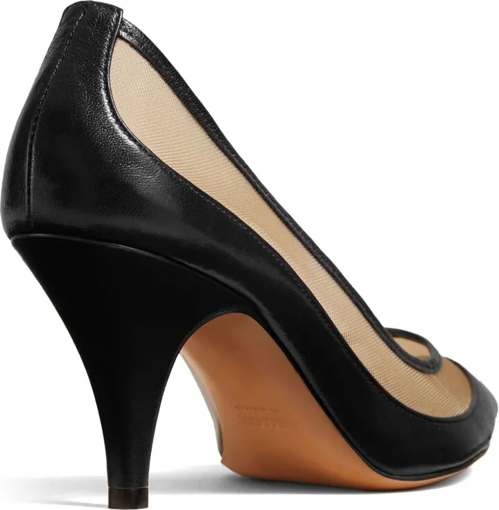The River 75mm mesh-panel leather pumps - Image 3