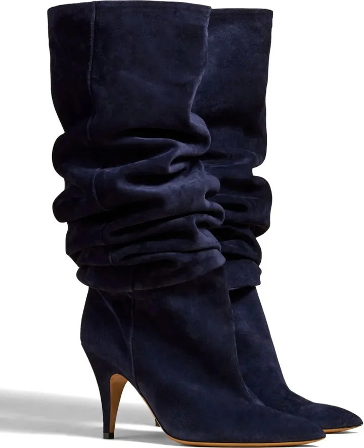 The River90mm suede knee-high boots - Image 2