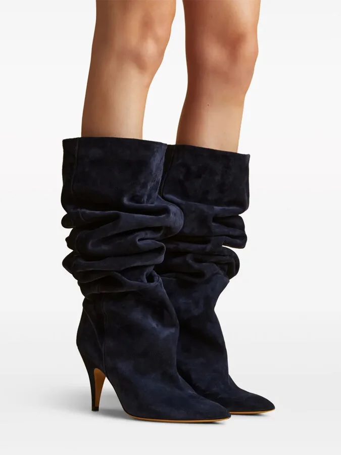 The River90mm suede knee-high boots - Image 5