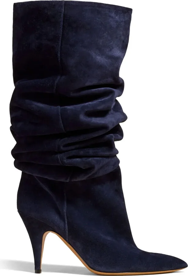 The River90mm suede knee-high boots