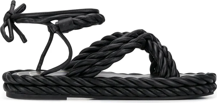 The Rope ankle-tie sandals