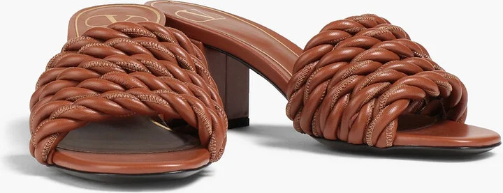 The Rope twisted leather mules - Image 2