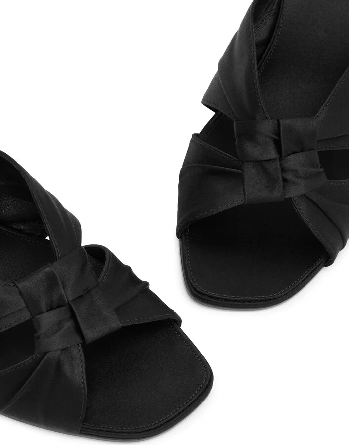 The Row 75 Knotted Satin Mules - Image 3