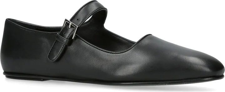 The Row Ava Leather Ballet Flats - Image 3