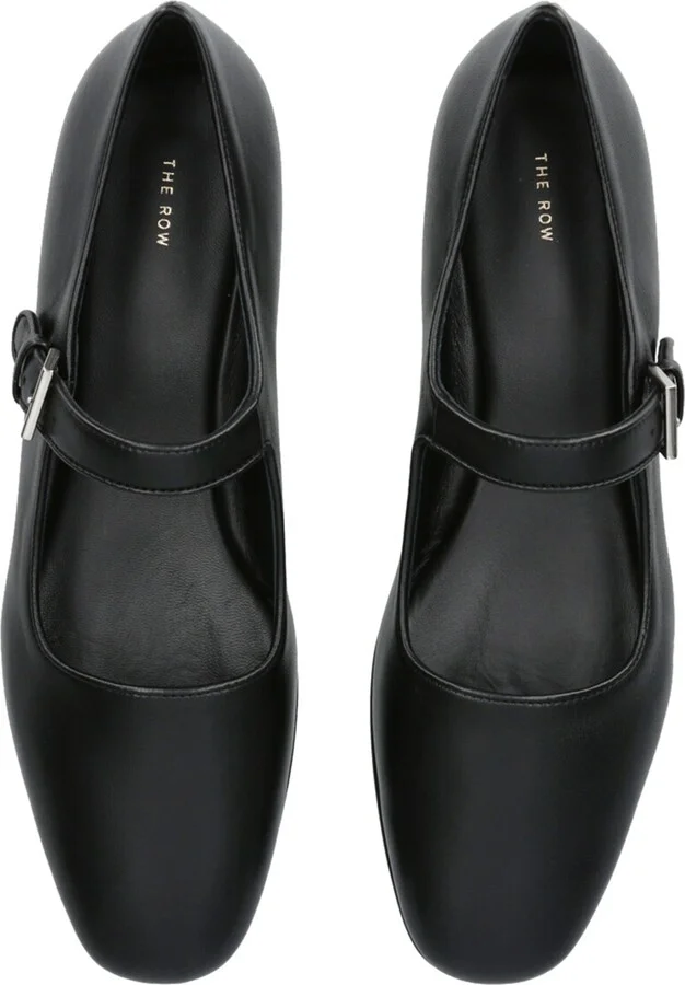 The Row Ava Leather Ballet Flats - Image 4
